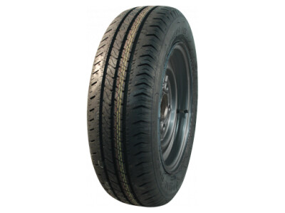 Luchtband + wiel 195/50 R13C R701 M+S + 6Jx13H2 ET30 67/112/5 104/101 N staal zwart
