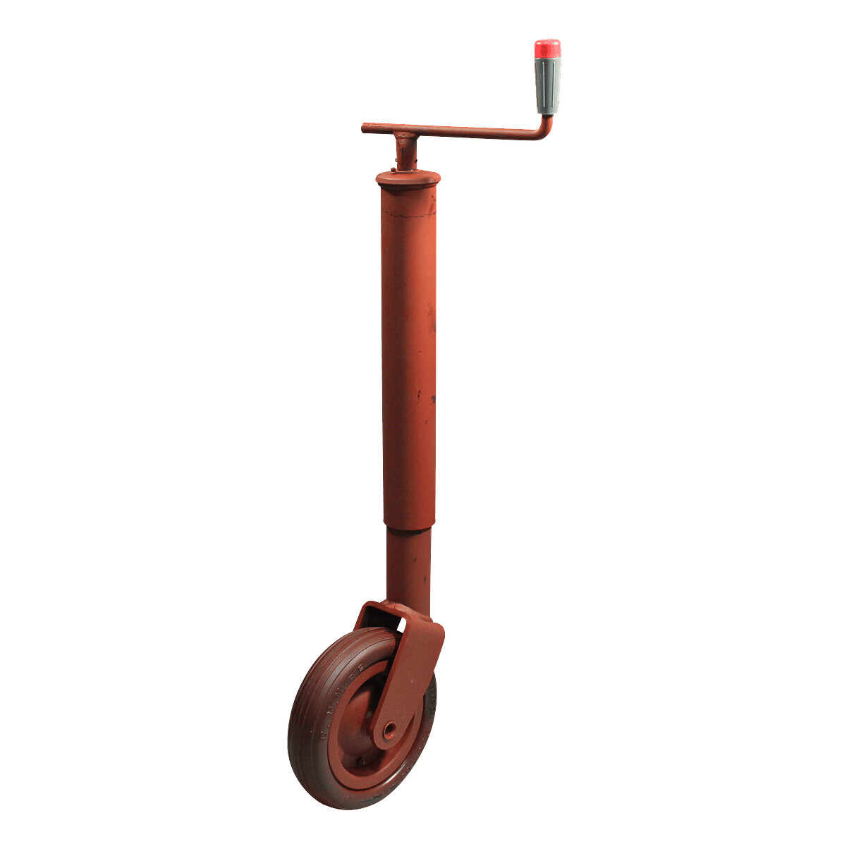 3bc0b3d863fb13b6c42024fd6679a123 Steunwiel , niet opklapbaar Ø70 wiel met rubber loopvlak Ø250x65 800kg gemenied