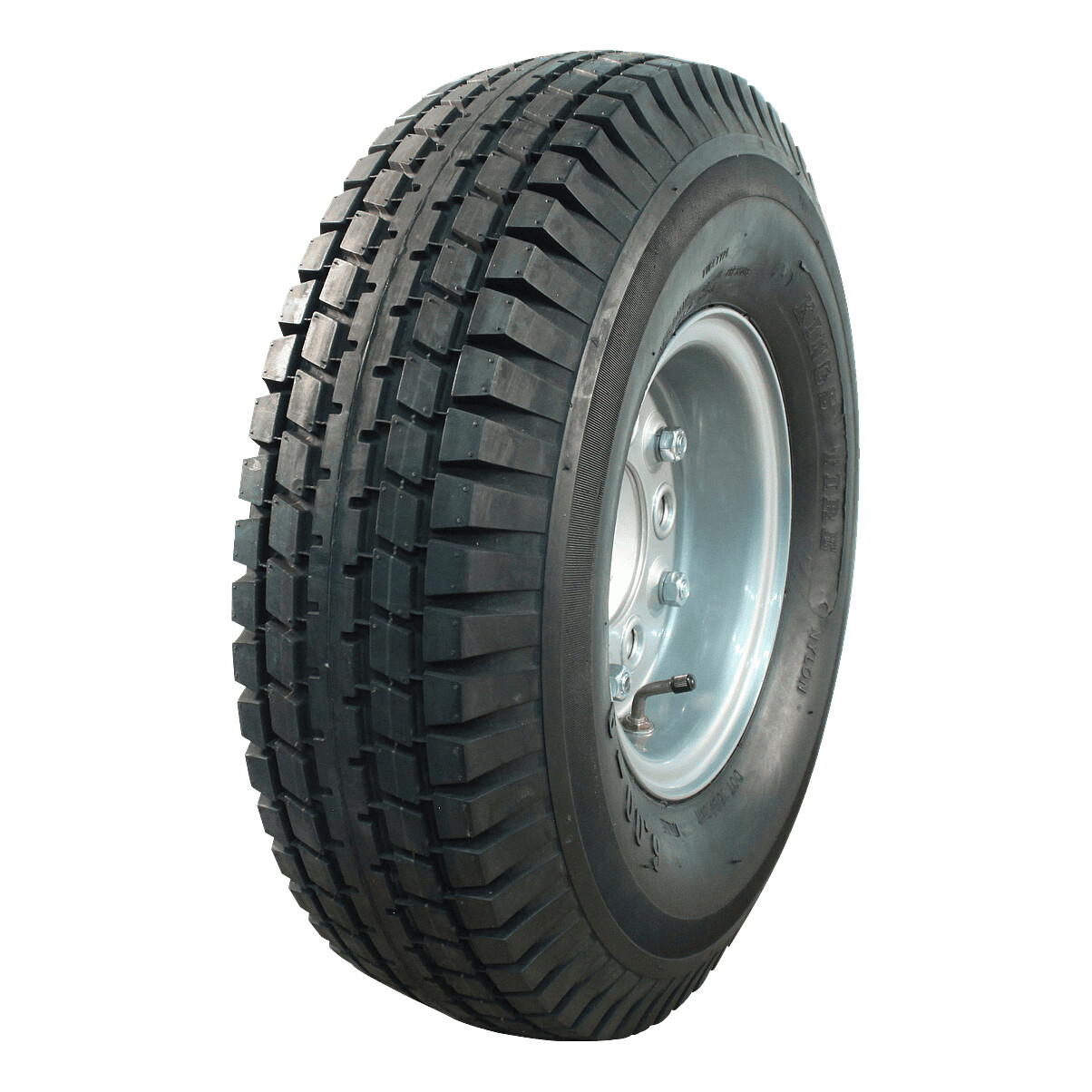 3eed66e61e89e63261175a1e8053e28e Luchtband + wiel 6.00-9 V-6509 6PR + 4.00E-9 ET0 94/140/5 88 L staal grijs | Van Welpen Onderdelen