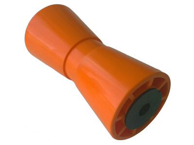 Kielrol PVC oranje RAL2008 Ø90mm 194mm Ø17mm