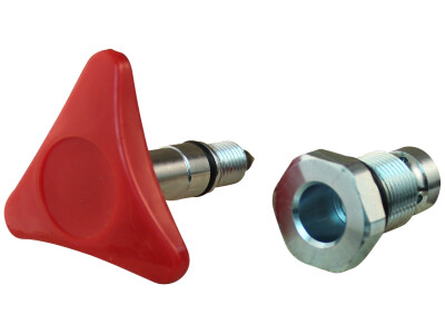 Adapterset draaiknop zwart > rood PMS12-25-45