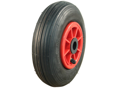 Luchtband + wiel 2.50-4 V-5501 4PR 2.10x4 rollager Ø20 NL75 kunststof rood