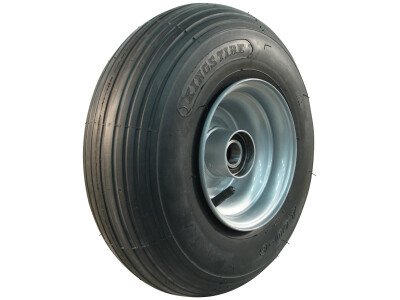 Luchtband + wiel 4.00-6 V-5501 4PR + 4.50Ax6 ET0 NL75 54 A3 staal grijs