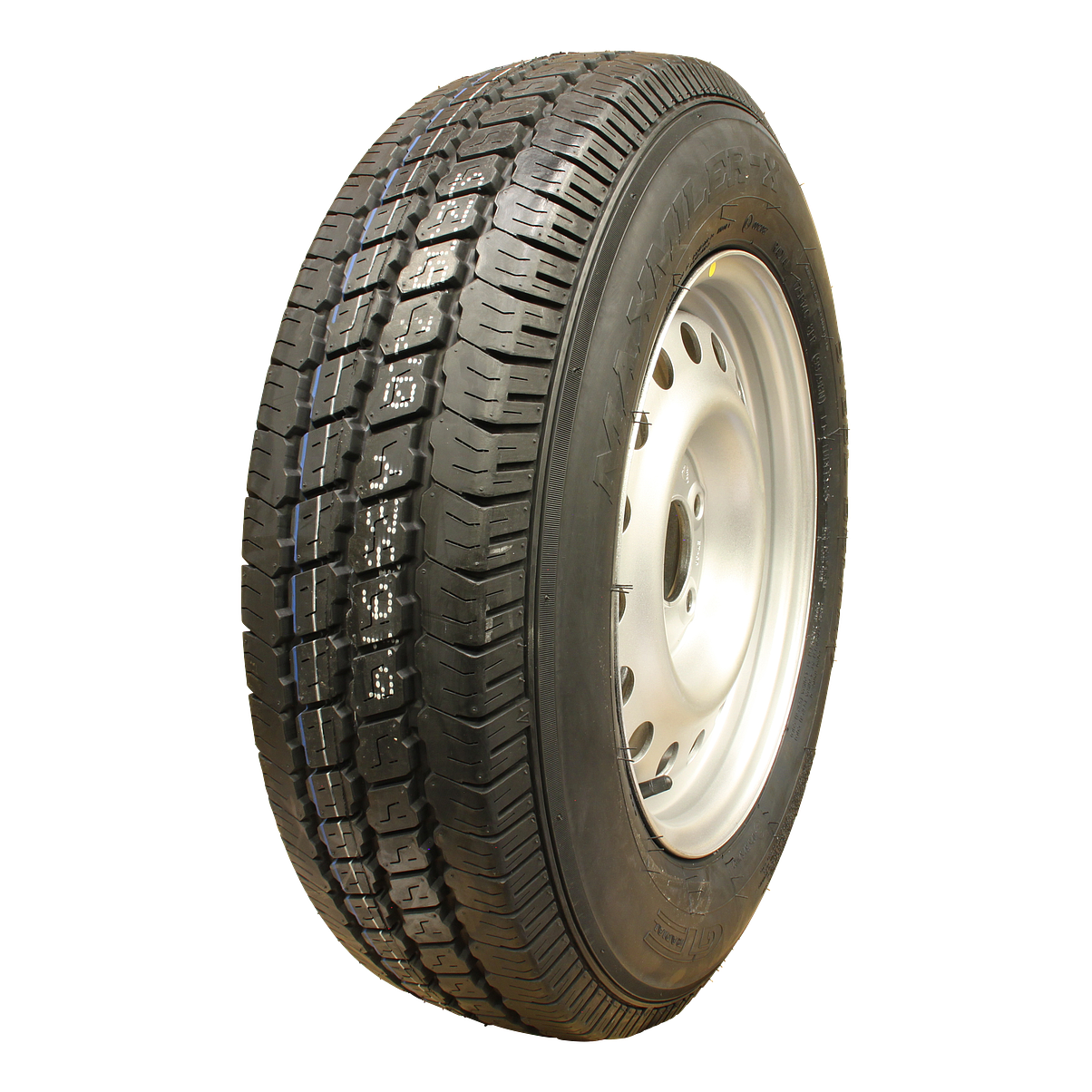 563c98dc28db4dde91f572374be1aa37 Luchtband + wiel 205 R14C Maxmiler Pro + 6Jx14H2 ET-5 161/205/6 109/107 P staal grijs