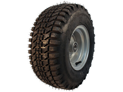 Luchtband + wiel 18x7.00-8 TR-360 6PR 5.50Ax8H2 ET0 NL90 76 A6 staal grijs