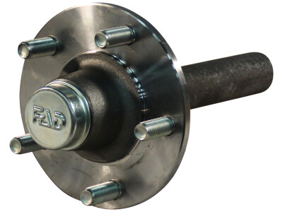 Ongeremde naaf met aseind , landbouw Ø40x200mm FAD lagers 30205 + 30206 93/140/5 M16x1.5