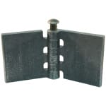 Recht portierscharnier met stalen pen 60 x 60mm scharnierblad blank niet demonteerbaar