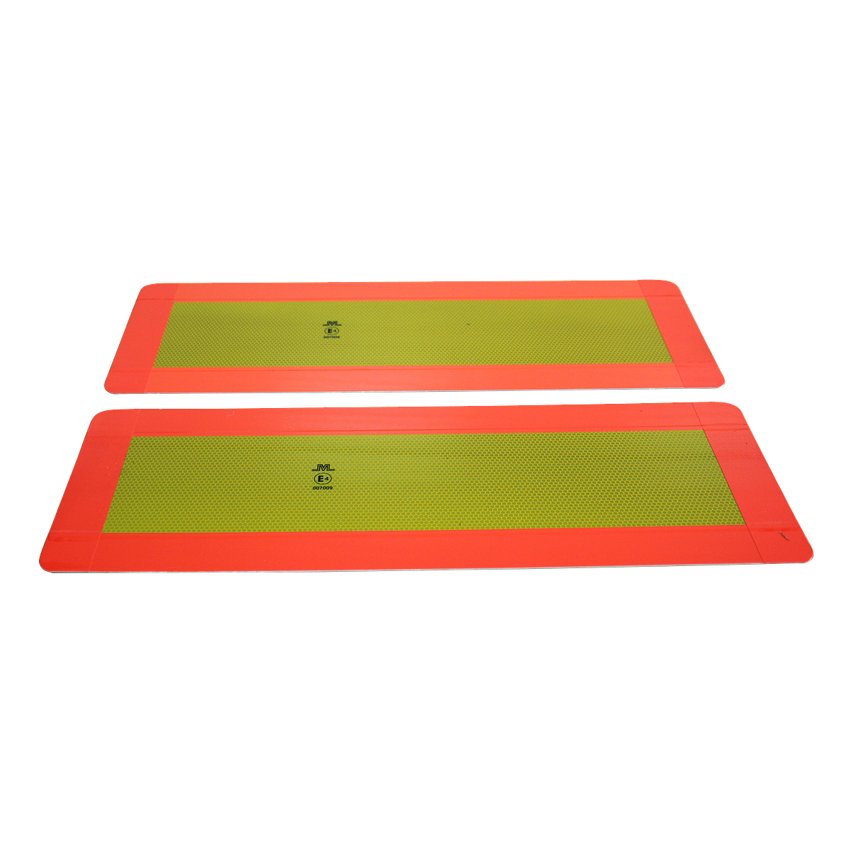 5f8c598ca97b6b877e37002ab157ce88 Markeringsbord opleggers >3500kg 197mm x 566mm geel met rode rand 2x sticker