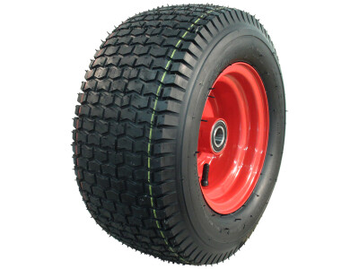 Luchtband + wiel 16x7.50-8 HF-224 4PR + 5.50Bx8H2 ET0 NL100 A3 staal rood