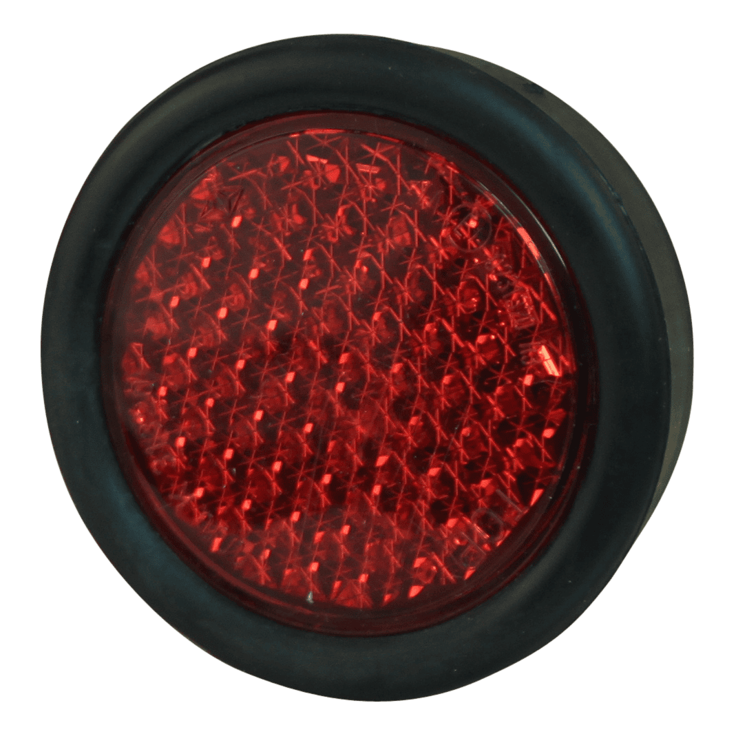 64bae2637053ddfc42f5547e39218d6f Reflector Ø rood opschroefbaar Ø67 / 50 | Van Welpen Onderdelen
