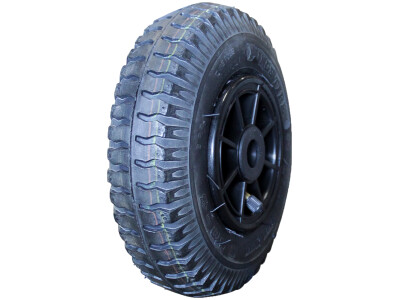 Luchtband + wiel 2.50-4 V-6606 2PR 2.10x4 rollager Ø20 NL75 kunststof zwart