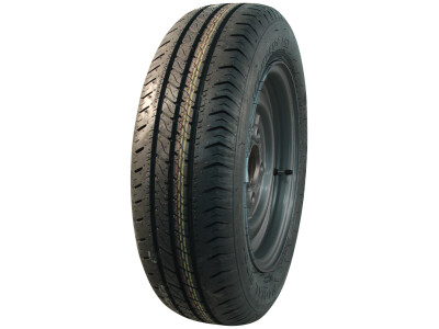 Luchtband + wiel 185/70 R13 R701 M+S + 6Jx13H2 ET30 67/112/5 86 N staal zwart