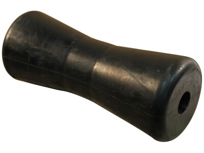 Kielrol rubber zwart Ø82mm 198mm Ø21mm