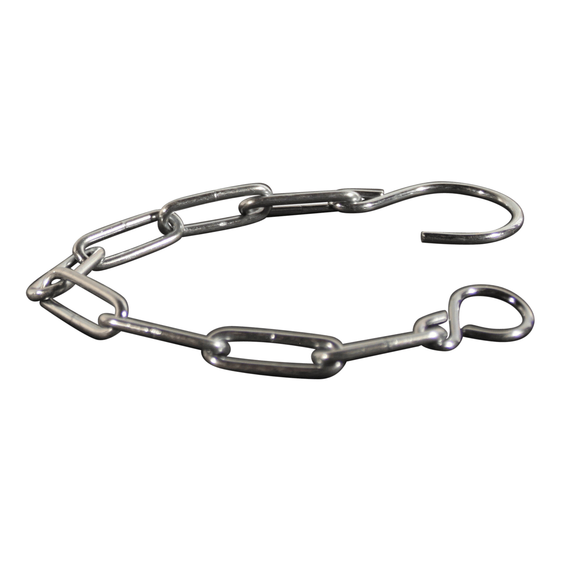 82be4f7bda2be4699ec7c69a85f988b3 Veiligheidsketting 283mm verzinkt met S-haak en 8-haak
