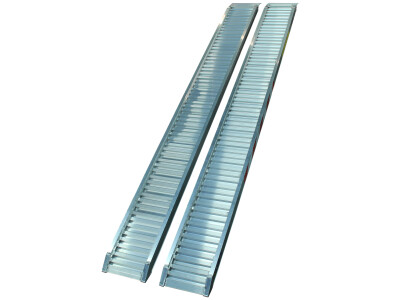 Set oprijplaten recht aluminium 2995x300