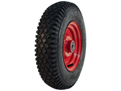 Luchtband + wiel 4.80/4.00-8 S-2202 4PR + 2.50Ax8 ET0 NL75 A3 staal rood