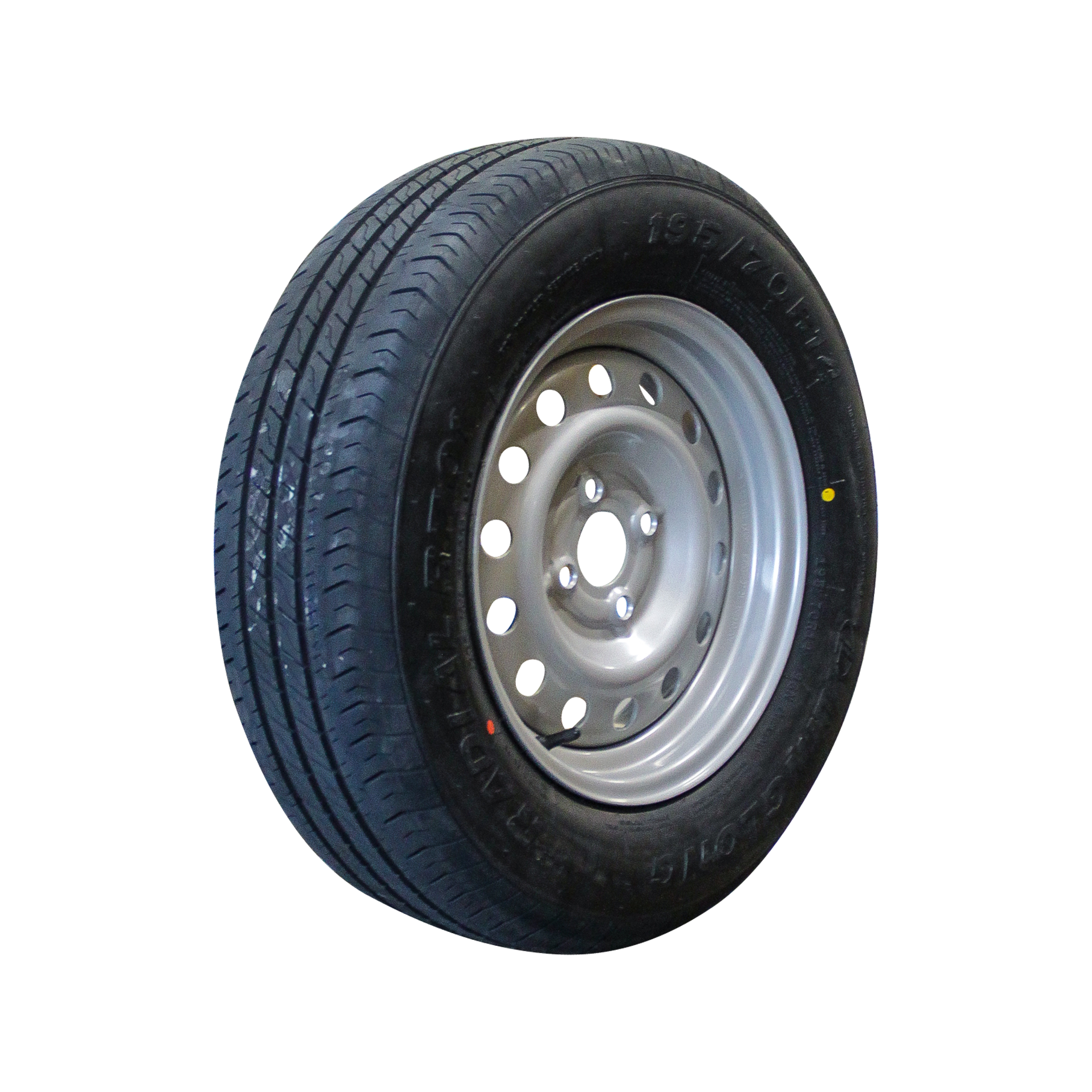 9168bf6c68bd5ceb302574c975b17d44 Luchtband + wiel 195/70 R14 R701 M+S + 5½Jx14H2 ET30 57/100/4 96 N staal grijs | Van Welpen Onderdelen