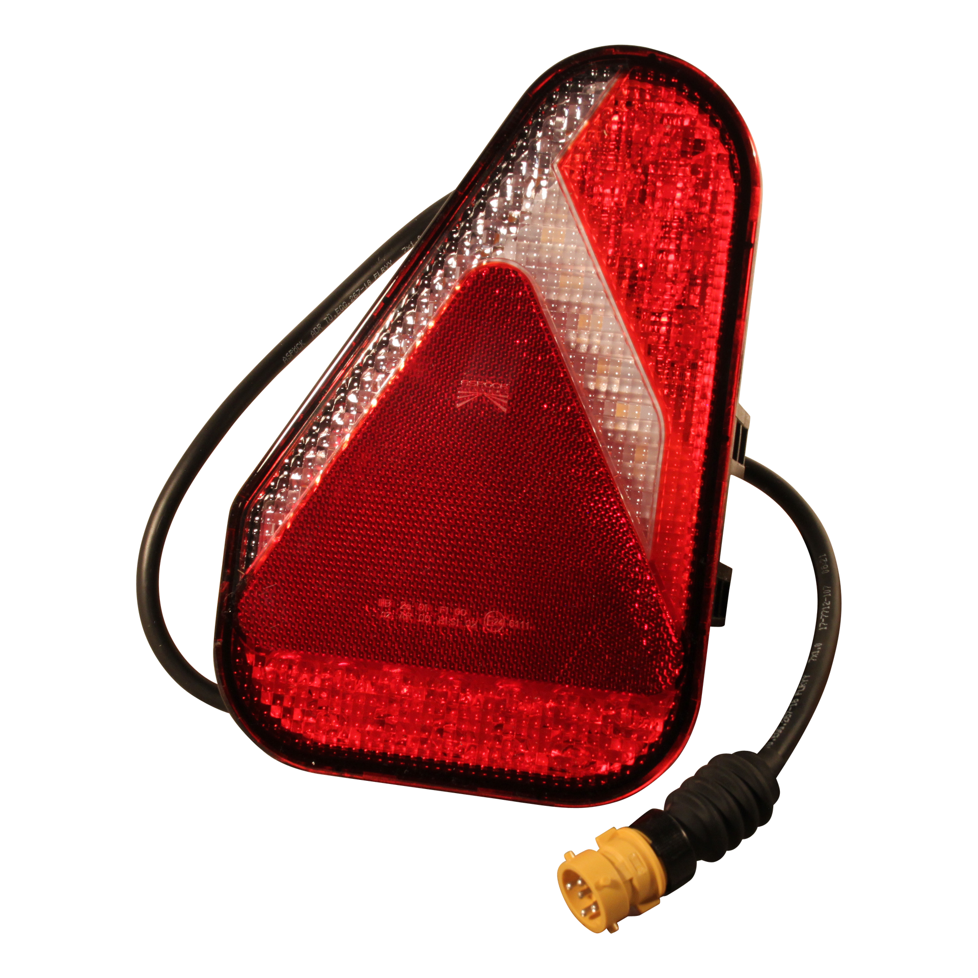 a262ff32b147f5ec7ecef1e0c7c842d0 Achterlicht Earpoint LED 12-24V links 0.8m kabel 7 x 1mm² 5p bajonet geel | Van Welpen Onderdelen
