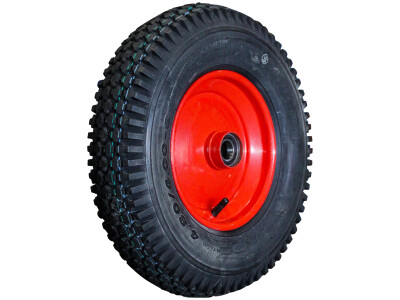 Luchtband + wiel 4.80/4.00-8 S-2202 4PR + 2.50Ax8H2 ET7 kogellager Ø25 NL88 A3 staal rood