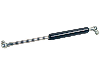 Gasdrukveer (G) 14-28 250 640 2100N cilinder staal met standaard lak gitzwart RAL9005 kogelgewricht, radiaal inb. 35