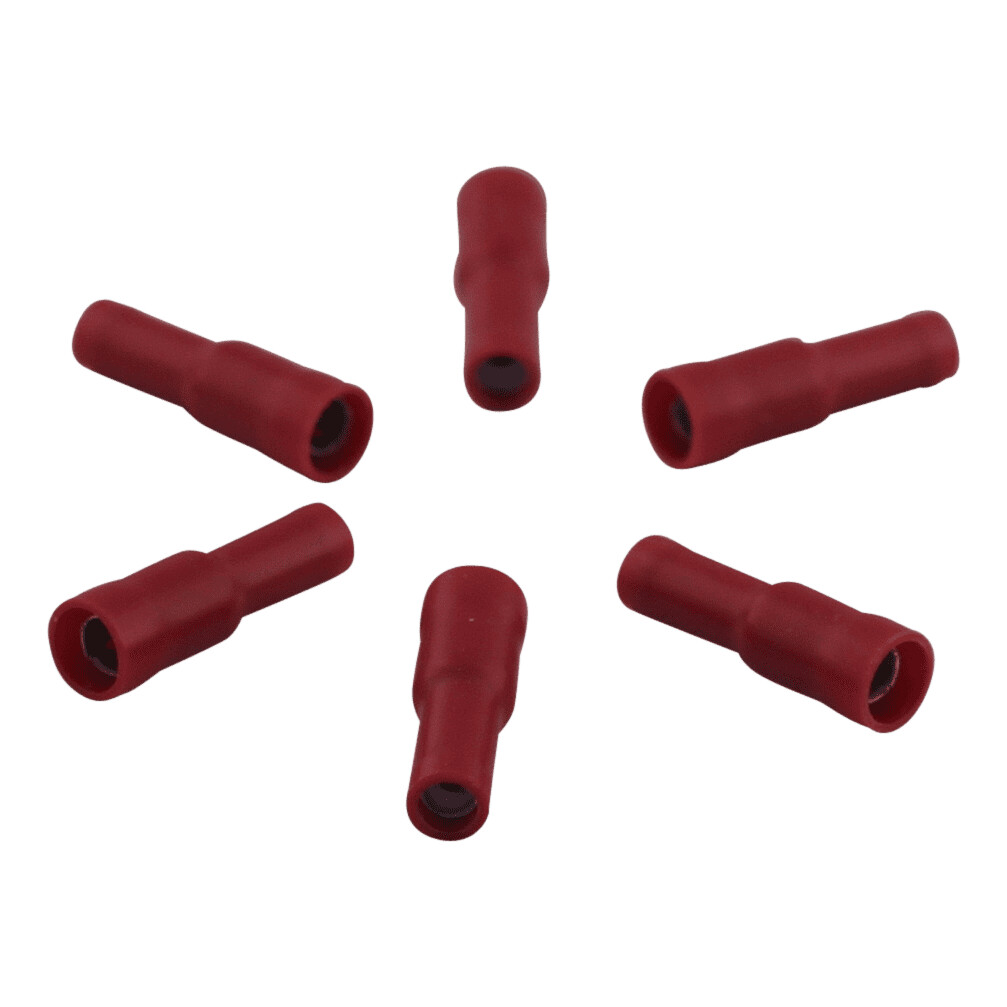b34f77c7456cd4d181e7091460a37b8e Rondstekerhuls voor draad 0,5 - 1,5mm2 , Ø4 , rood