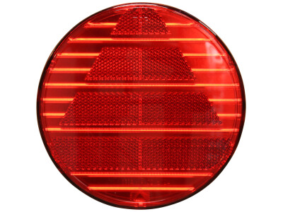 Reflector rood opschroefbaar Ø145mm