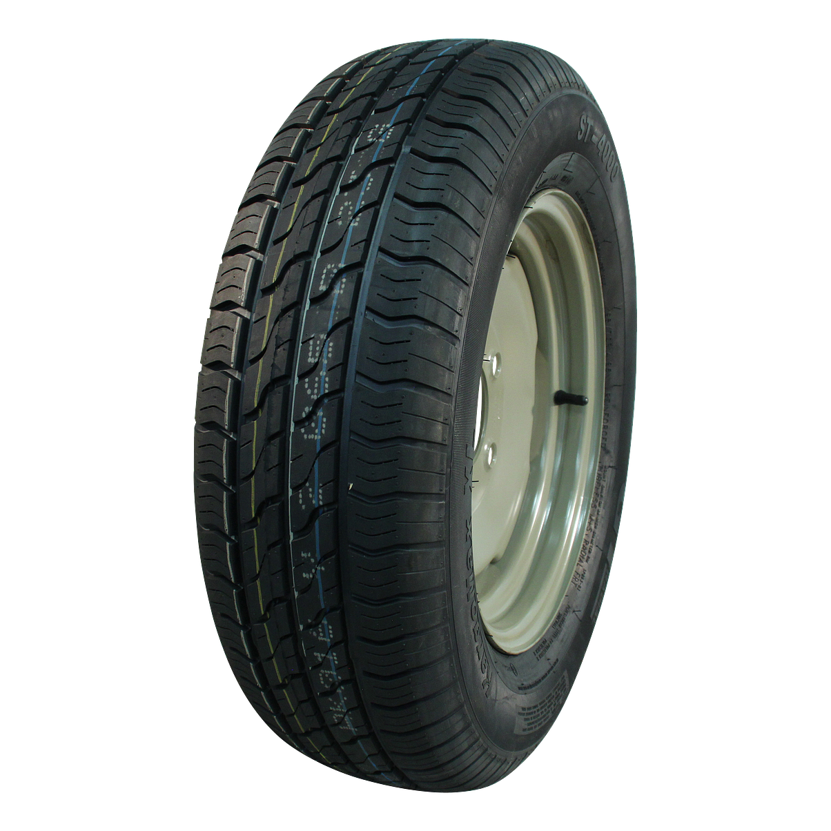 bc2dc975fb345cd7ae557a3039ef4d51 Luchtband + wiel 195/70 R14 XL Kargomax ST-4000 M+S + 5Jx14H2 ET0 94/140/5 96 N staal grijs | Van Welpen Onderdelen