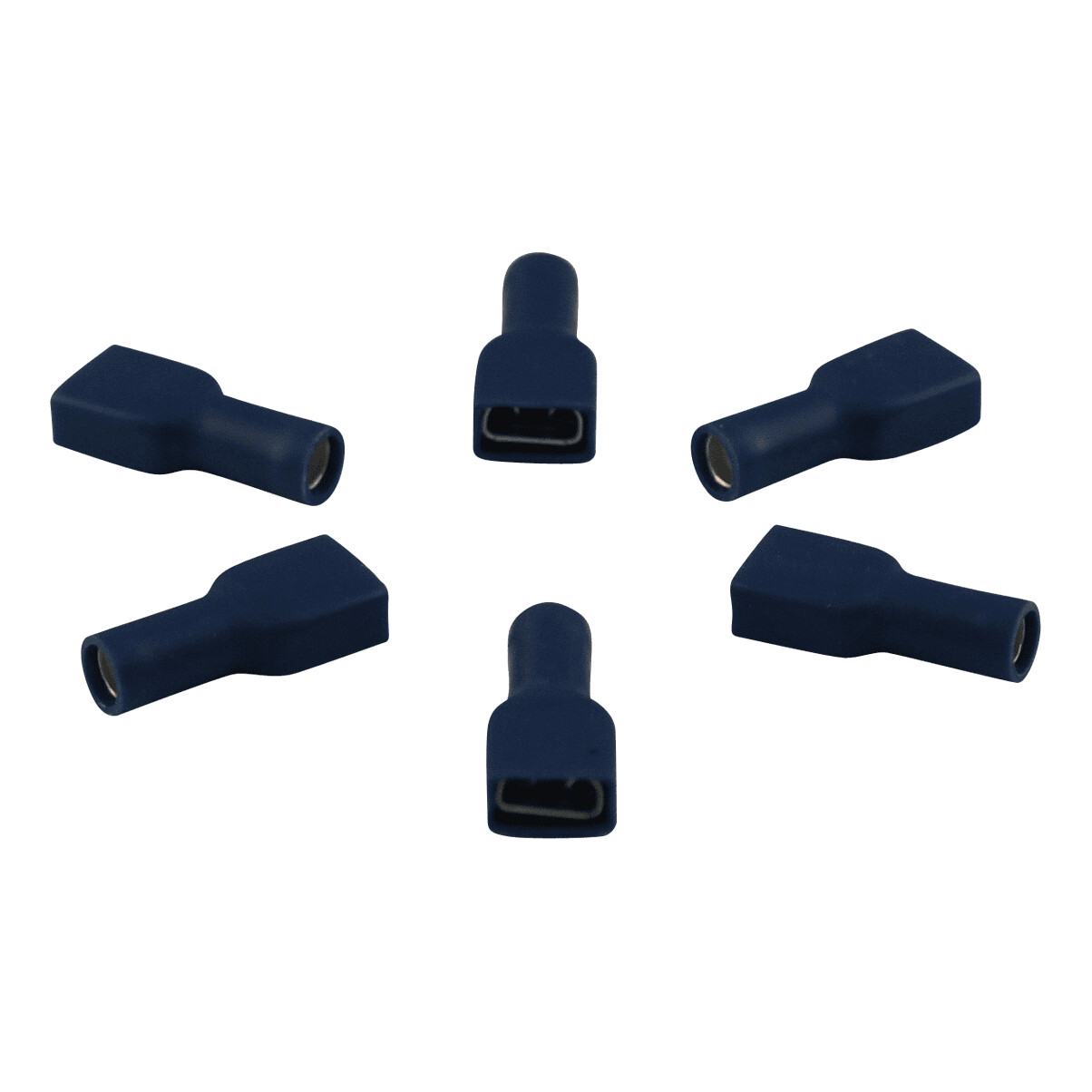 bfe5b1f42964b601ada55ae19d3c67aa Vlakstekerhuls volledig geisoleerd voor draad 1,5 - 2,5mm2 , 6,3x0,8mm, blauw | Van Welpen Onderdelen