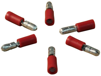 Rondsteker voor draad 0,5 - 1,5mm2 , Ø4 , rood