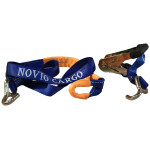 Spanband voor autotransporter met lus voor aluminium velg blauw 35mm 1500mm Novio Cargo