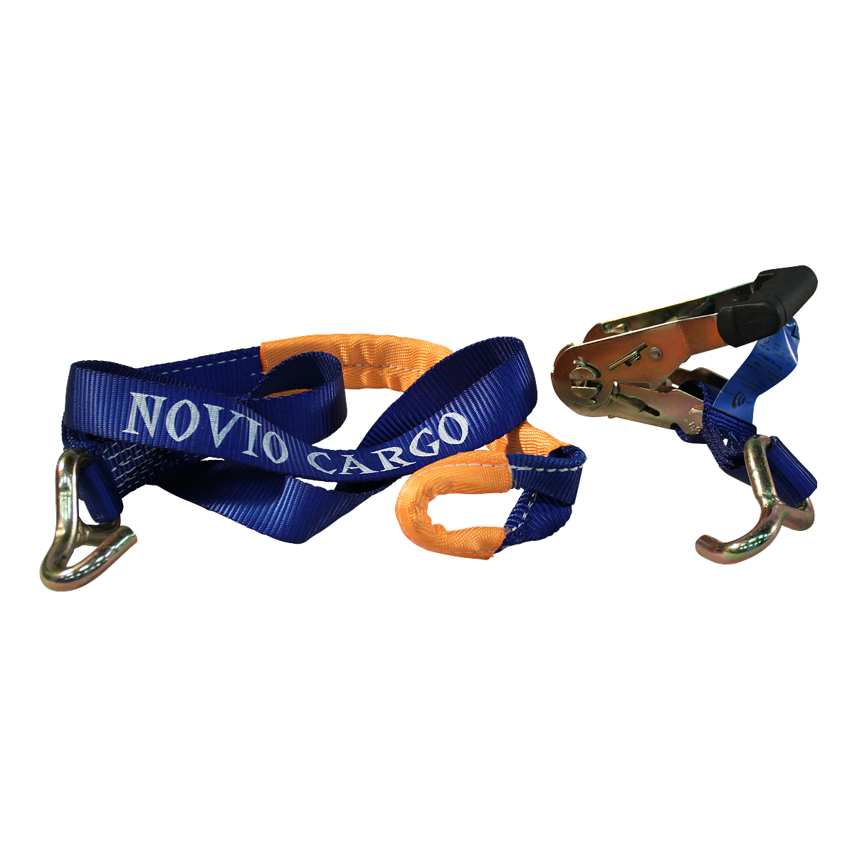 c958abf68da8f56e1b87eb44aa7838e4 Spanband voor autotransporter met lus voor aluminium velg blauw 35mm 1500mm Novio Cargo