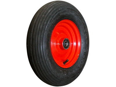 Luchtband + wiel 4.80/4.00-8 S-2301 4PR + 2.50Ax8 ET0 NL75 A3 staal rood