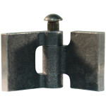 Recht portierscharnier met stalen pen 30 x 30mm scharnierblad blank