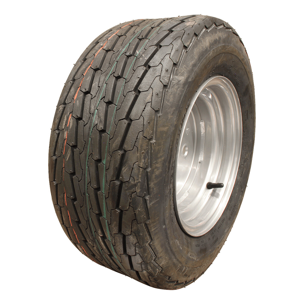 cbfc7c248b2290be51b39f8d9c09cce5 Luchtband + wiel 20.5x8.0-10 KT-705 8PR + 6.00Ix10H2 ET-4 60/100/4 90 M staal grijs | Van Welpen Onderdelen
