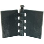 Recht portierscharnier met stalen pen 80 x 60mm scharnierblad blank
