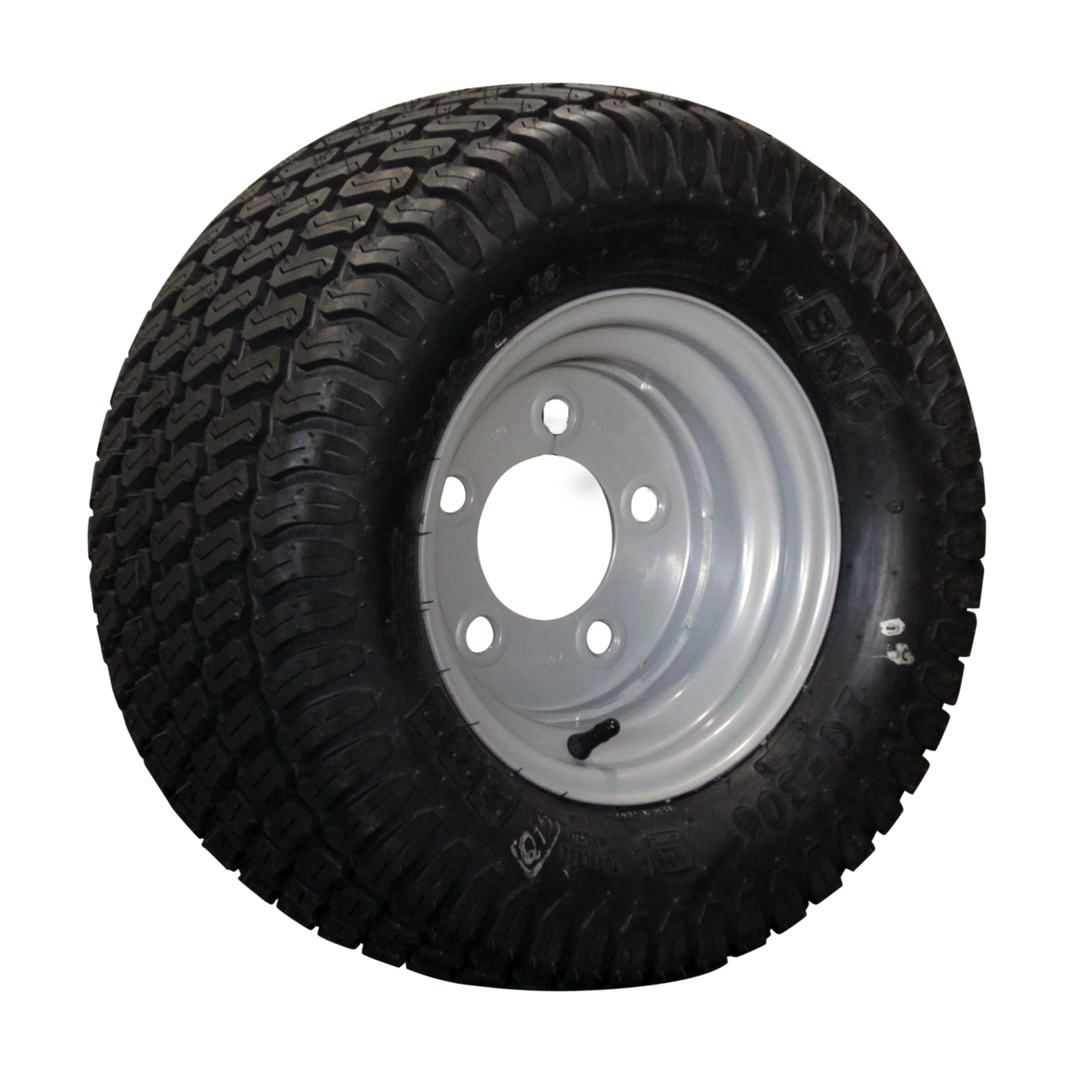 d0b6ed25d7a1149045eb54db593172c1 Luchtband + wiel 20x10.00-10 LG-306 6PR + 6.00Ix10H2 ET-4 94/140/5 A3 staal grijs | Van Welpen Onderdelen