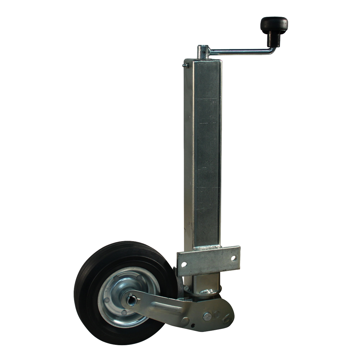 d9e9054d7de6a3275da3a5d23aa6c460 Steunwiel automatisch opklapbaar Ø200x60mm ⧄60mm stalen velg | Van Welpen Onderdelen
