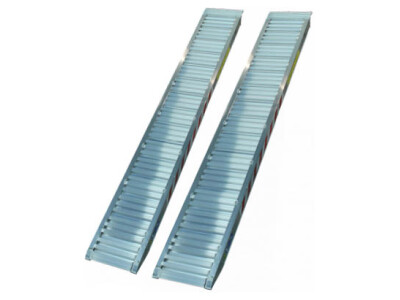 Set oprijplaten recht aluminium 2500 x 360 opleglip ( L standaard )