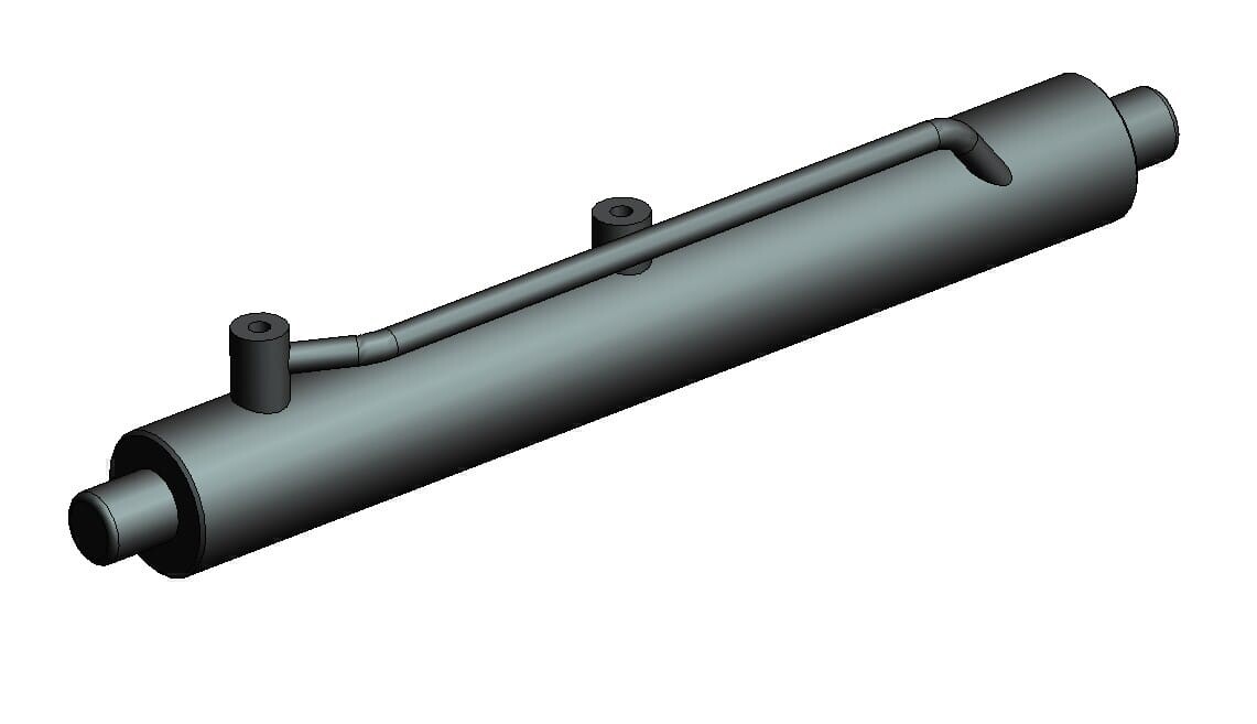de3925893ae1ceba030a3f18d9a9eb65 Stuurcilinder dubbelwerkend 30mm 60mm 100 uitgeschoven lengte 719 | Van Welpen Onderdelen