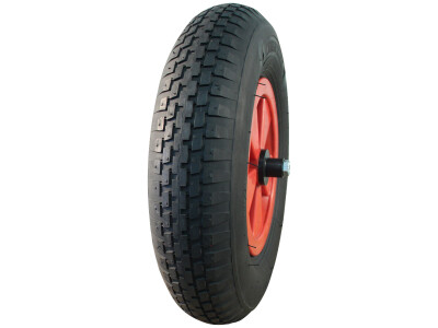Luchtband + wiel 4.80/4.00-8 V-6635 4PR + 2.50Ax8 NL75 kunststof rood