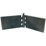Recht portierscharnier met stalen pen 60 x 100mm scharnierblad blank niet demonteerbaar