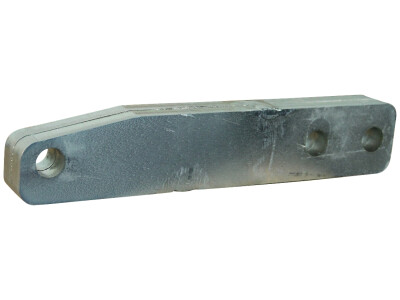 Adapterplaat KA25 oplooprem hoogte 25mm, hartmaat 166 / 207mm