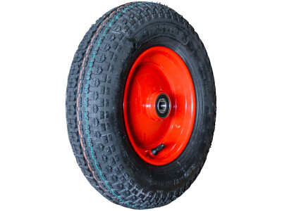 Luchtband + wiel 3.50-8 V-9128 4PR + 2.50Ax8 NL75 46 N kunststof rood