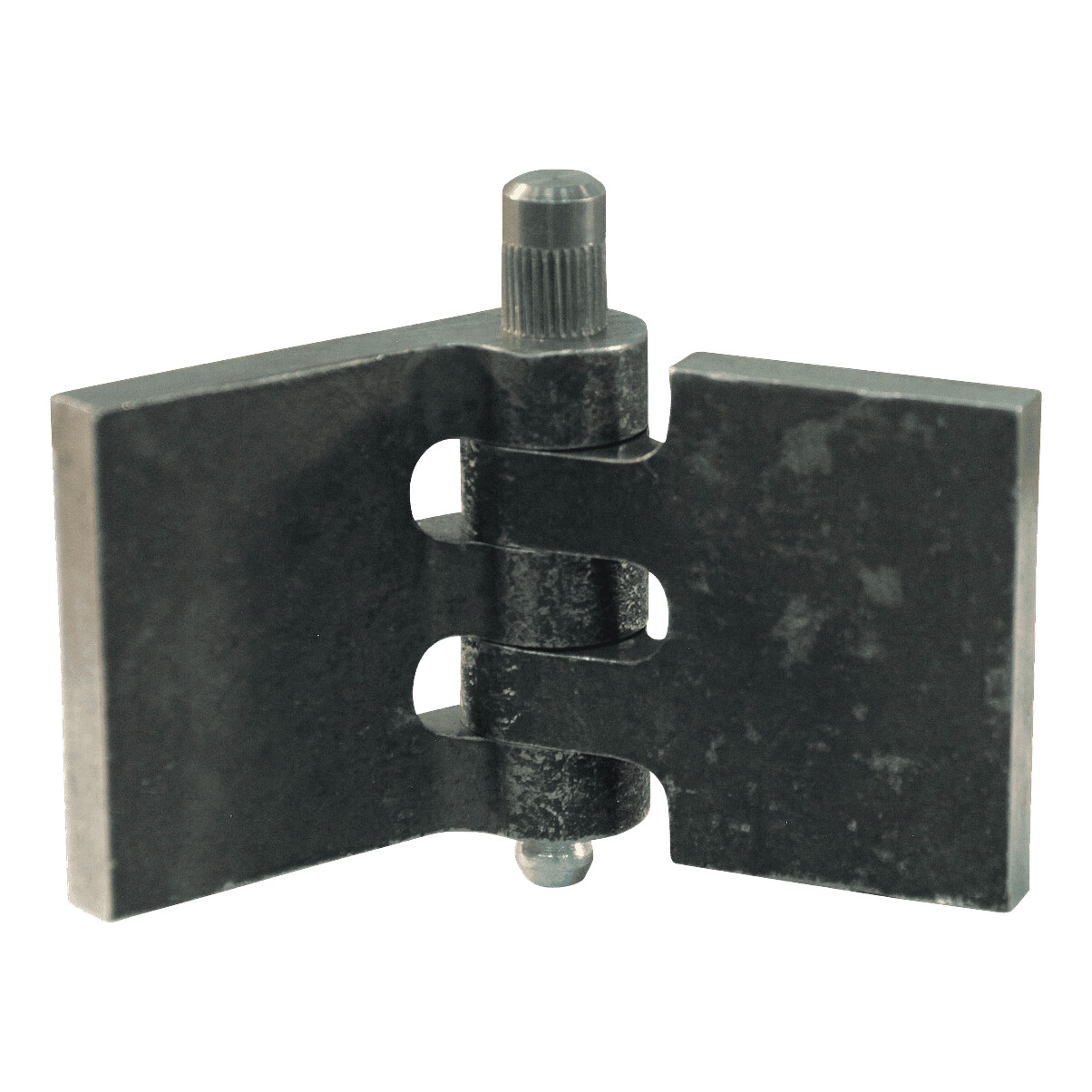 eb99a7d19cbdba0f59c885b8e05c76c5 Recht portierscharnier met pen met smeernippel 40 x 40mm scharnierblad blank niet demonteerbaar | Van Welpen Onderdelen