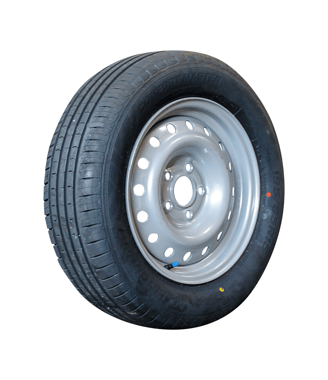 ed9467875c4ef6c227f790d8bb525cc1 Luchtband + wiel 195/65 R15 Comfort Master M+S + 5½Jx15H2 ET30 66,5/112/5 95 H staal grijs | Van Welpen Onderdelen