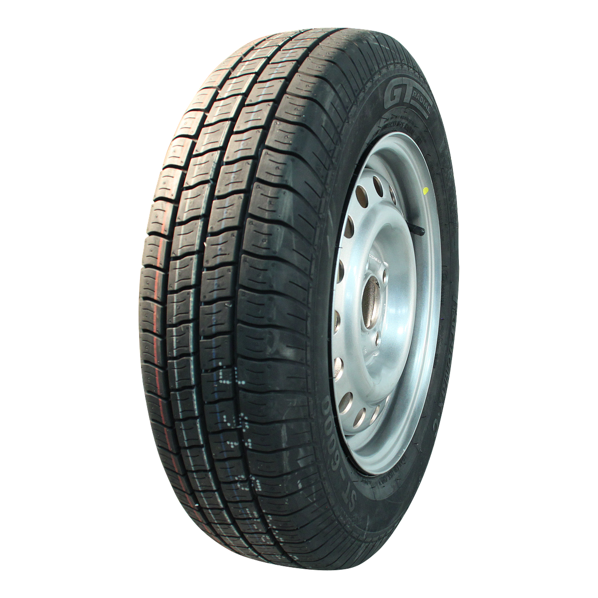 ede1bcdd9748b9af2f856bbab6f91cb2 Luchtband + wiel 155 R13C Kargomax ST-6000 M+S + 4½Jx13H2 ET20 85/130/4 91/89 | Van Welpen Onderdelen