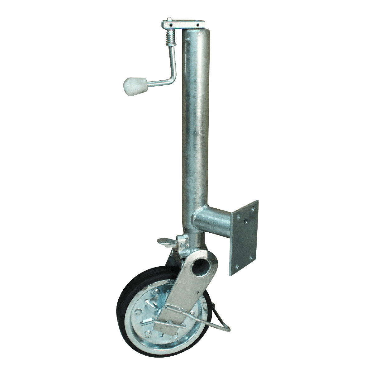 ee4a95c3afe4abc38e4dd158110275d2 Steunwiel automatisch opklapbaar 280x65mm Ø70mm | Van Welpen Onderdelen