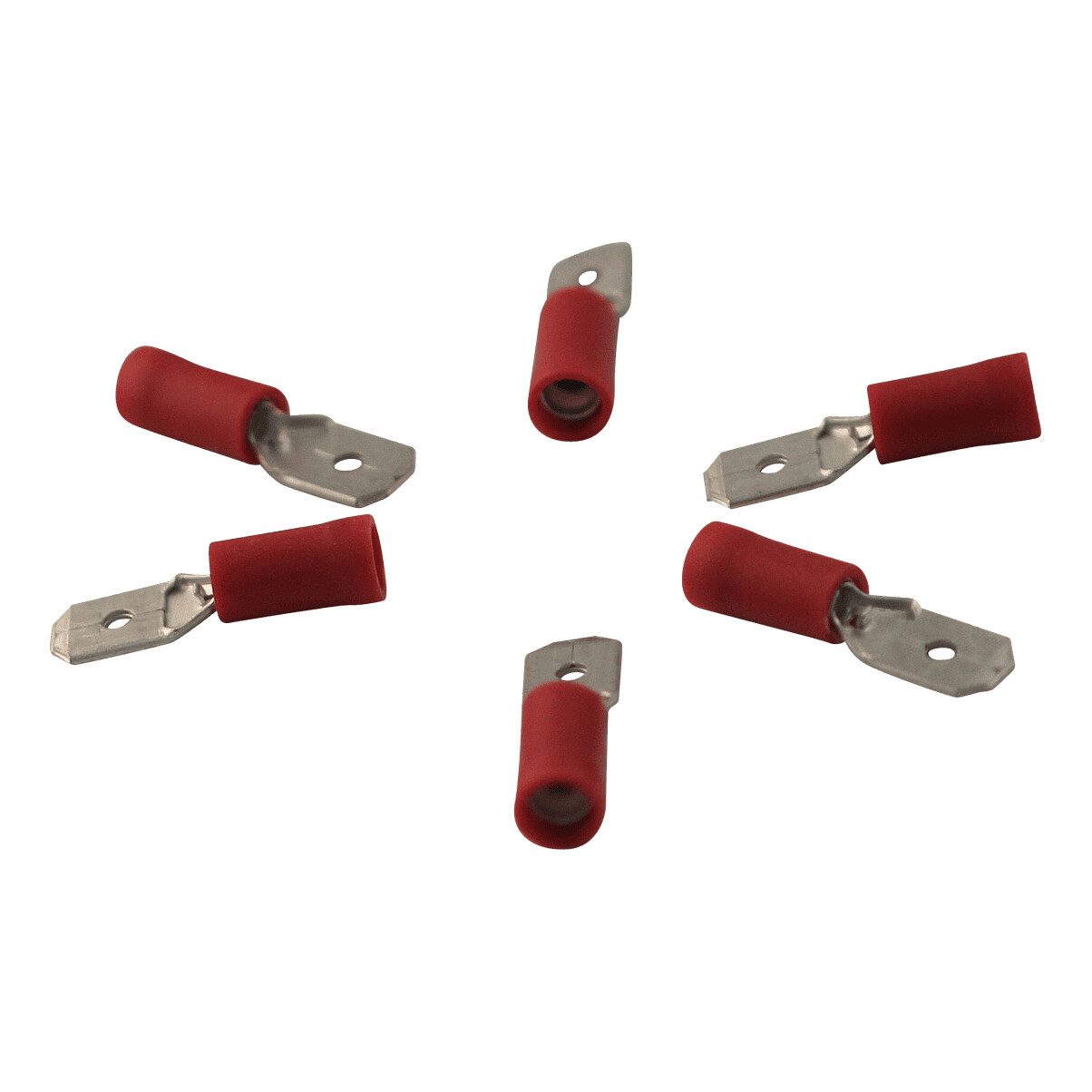 f0cc4eb157398093ea7c8d5aa9c0dc43 Vlaksteker aansluiting voor draad 0,5 - 1,5mm2 , 6,3x0,8mm, rood