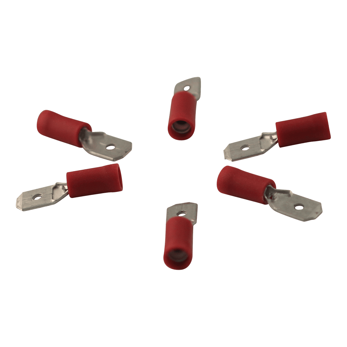 f0cc4eb157398093ea7c8d5aa9c0dc43 Vlaksteker aansluiting voor draad 0,5 - 1,5mm2 , 6,3x0,8mm, rood