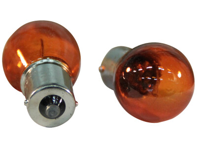 Stop- / knipperlamp BA15S 12V 21W 15x47 oranje